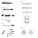 52 in 1 Magnetic Precision Screwdriver Set Phone PC Electronics Repair Tool Kit
