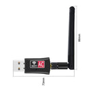USB Wifi Adapter, 802.11b/g/n/ac Dual Band 2.4GHz/5GHz, 600Mbps with External Antenna
