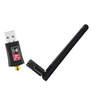 USB Wifi Adapter, 802.11b/g/n/ac Dual Band 2.4GHz/5GHz, 600Mbps with External Antenna
