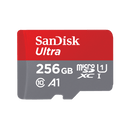 SanDisk 256GB Ultra microSDXC A1 UHS-I/U1 Class 10 Memory Card with Adapter