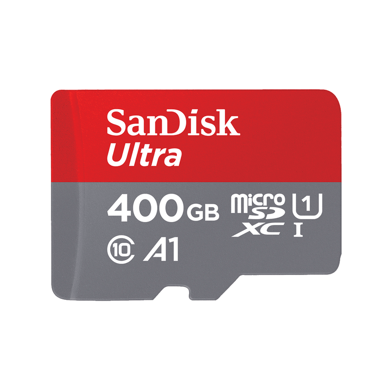 SanDisk 400GB Ultra microSDXC A1 UHS-I/U1 Class 10 Memory Card with Adapter