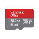 SanDisk 512GB Ultra microSDXC A1 UHS-I/U1 Class 10 Memory Card with Adapter