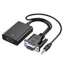 VGA to HDMI Adapter Cable 25cm with Audio