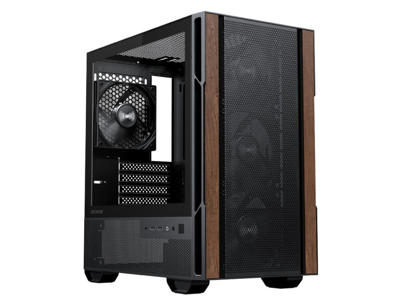 Okinos Cypress 3 Genuine Walnut Wood Mid Tower Micro ATX Case
