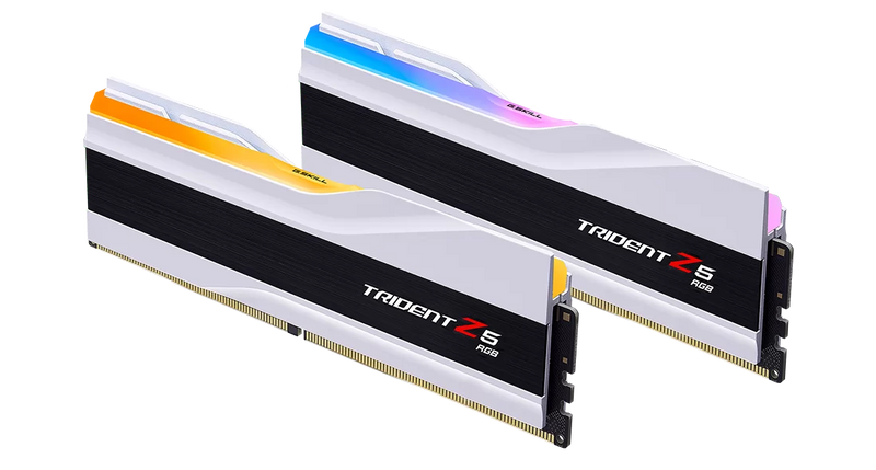 G.Skill 64GB (2x32GB) F5-6000J3636F32GX2-TZ5RW Trident Z5 RGB 6000MHz CL36 DDR5 RAM - White