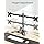 Dual Monitor Stand, Free-Standing Full Motion Monitor Desk Mount Fits 2 Screens up to 27 inches,17.6lbs with Height Adjustable, Swivel, Tilt, Rotation, VESA 75x75 100x100, Black