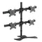 Vision Mounts Free Standing Four LCD Monitors Support up to 27in Tilt -15/+15° Rotate