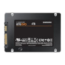 Samsung 870 EVO 4TB 2.5" SATA III 6GB/s SSD 560R/530W MB/s 98K/88K IOPS 2400TBW AES 256-bit Encryption 5yrs Wty