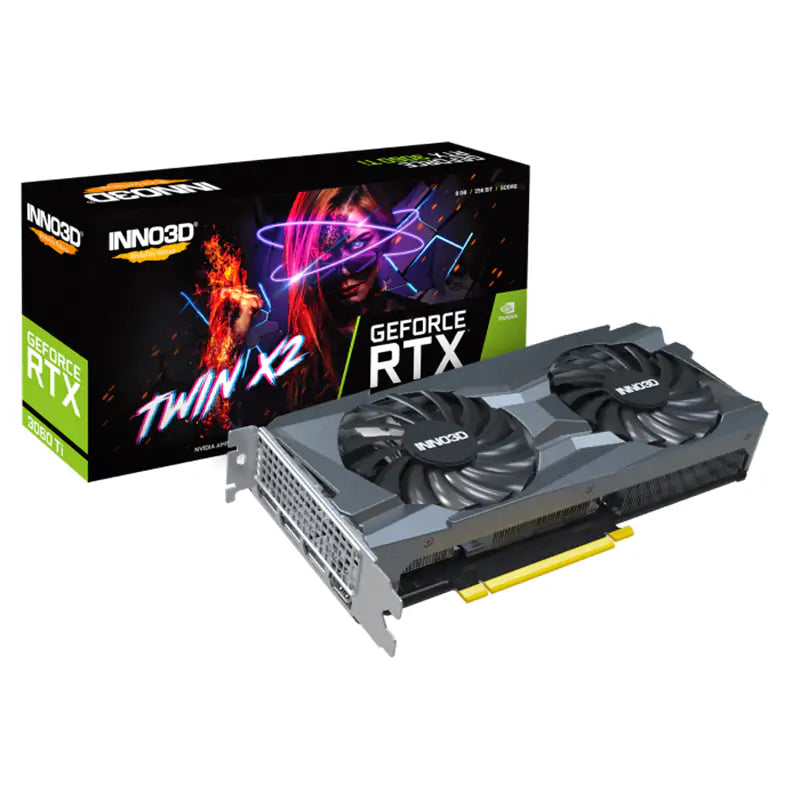 INNO3D nVidia GeForce RTX 4060 Ti TWIN X2 OC 16GB GDDR6, 2595MHz Boost Clock, RAM 18Gbps, 3xDP, 1xHDMI, 250x118x42mm