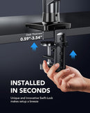 HUANUO FlowLift™ Single 13 to 32 Inch Monitor Mount