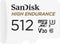 SanDisk 512GB High Endurance Video 4K UHD microSDXC Card with Adapter for Dash Cam and Home Monitoring Systems