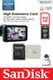 SanDisk 512GB High Endurance Video 4K UHD microSDXC Card with Adapter for Dash Cam and Home Monitoring Systems