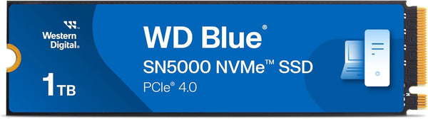 Western Digital 1TB Blue SN5000 WDS100T4B0E M.2 2280 NVMe PCIe 4.0 SSD