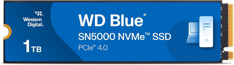 Western Digital 1TB Blue SN5000 WDS100T4B0E M.2 2280 NVMe PCIe 4.0 SSD