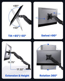 HUANUO FlowLift™ Single 13 to 32 Inch Monitor Mount