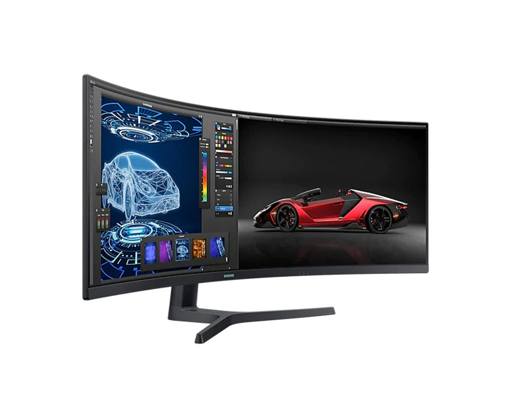 Samsung 49in DQHD QLED 120Hz Ultra-Wide Curved Monitor – Netplus Computers