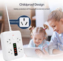 4AC outlets with 5-USB A, 1-USB C fast charging ports2400w-10A Surge Protector Power board