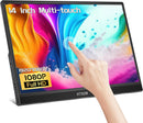 14 Inch IPS 1920x1200 60hz Portable Touch Screen with Built-in Kickstand & Speakers