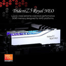 G.SKILL Trident Z5 Royal Neo Series DDR5 RAM (AMD Expo) 32GB (2x16GB) 7200MT/s CL34-45-45-115 1.40V Desktop Computer Memory U-DIMM - Silver