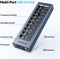 ORICO USB Hub 3.0 Powered 10 Ports USB Data Hub with 12V4A Power Adapter, Individual Power Switches