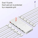 Coolmoon AM10 ARGB PWM Dual 10 Ports Control Splitter Case Fan (White)