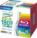 Verbatim Japan VBR130YP20V1 Single Recording Blu-ray Disc BD-R, 25 GB, 20 Sheets, White Printerable, Single Side, 1 Layer, 1-4 Time