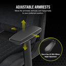 CORSAIR TC100 RELAXED Gaming Chair - Fabric - Racing-Inspired Design (Grey & Black)