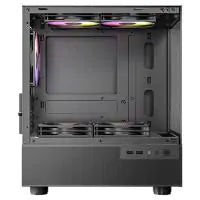 Antec CX200M RGB Elite, mATX, 270 degrees view, USB 3.0 x 2, Audio I/O Bottom. Mesh front and bottom. Clear Glass View, 5x RGB Fans. Gaming Case