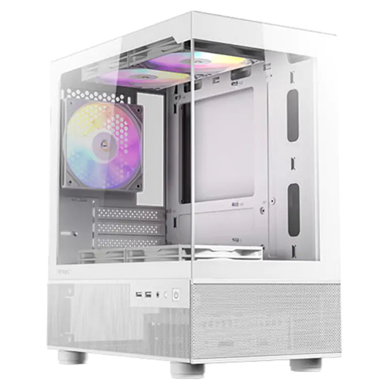 Antec CX200M RGB Elite Mini Tower mATX Gaming Case - White