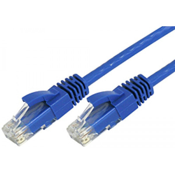 8ware CAT6 Ultra-Thin Slim Cable 15m - Blue Colour Premium RJ45 Ethernet Network LAN UTP Patch Cord 26AWG for Data