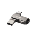 Lexar JumpDrive Dual Drive D400 USB 3.2 Type-C USB Flash Drive 128GB, Read up to 130MB/s, Metal Swivel 2-in-1 USB Stick with Type-C and Type-A