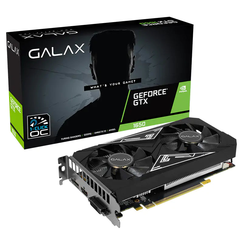 Galax GeForce GTX 1650 EX Plus 1-Click OC 4G Graphics Card