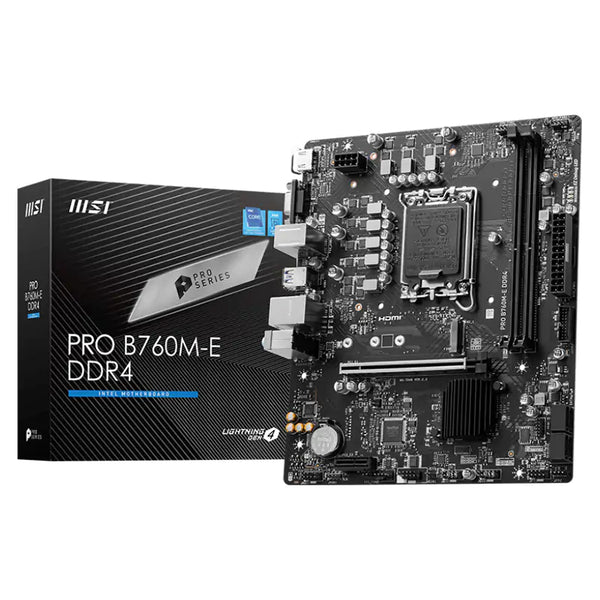 MSI Pro B760M-E D4 LGA 1700 mATX Motherboard