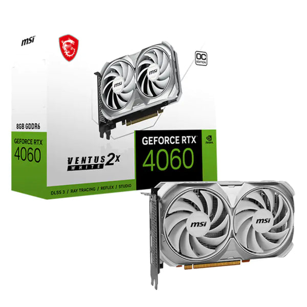 MSI GeForce RTX 4060 Ventus 2X White 8G OC Graphics Card