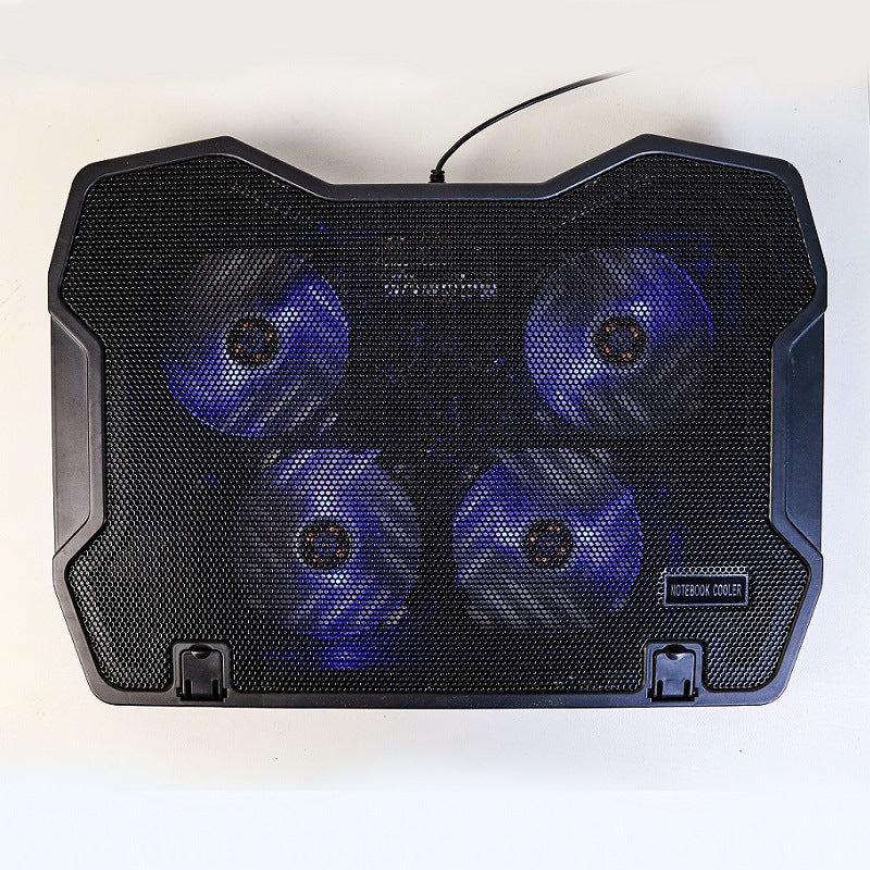 Cool Cold F4 Adjustable Height, 4 Quiet Fan, Slim Lap Top Cooler PAD