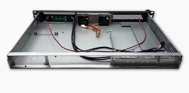 Netplus Computers Rack Mountable Server Chassis 1U 280mm Depth, 4x Low Profile PCIE Slots, ATX MB