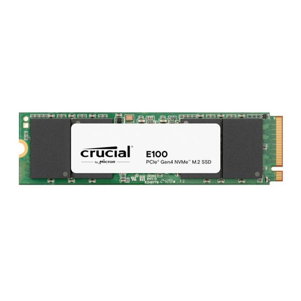Crucial E100 480GB Gen4 NVMe SSD 4700/2500 MB/s R/W 100TBW 350K/460K IOPS 1.5M hrs MTTF M.2 PCIe4 3yrs <500GB ~Crucial P3