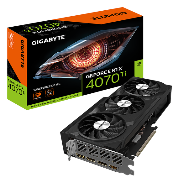 Gigabyte GeForce 4070 Ti WindForce OC 12G Graphics Card