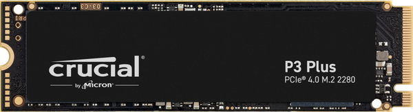 Crucial P3 Plus 4TB Gen4 NVMe SSD 4800/4100 MB/s R/W 800TBW 650K/900K IOPS 1.5M hrs MTTF Full-Drive Encryption M.2 PCIe4