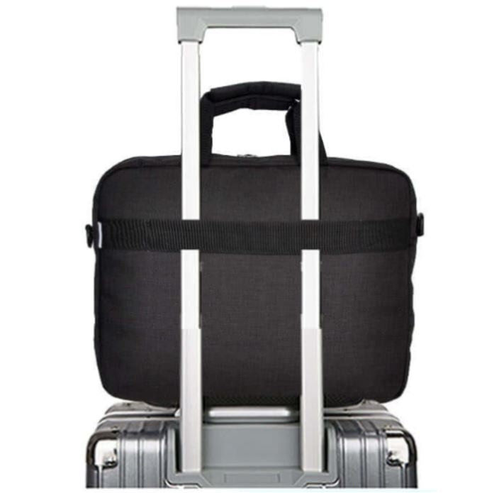 Oxhorn 10" 13.3" 14" 15.6" 16" Notebook back high-quality nylon fabric Top zip closure and padded compartment Shoulder strap nylon case Black+ Grey