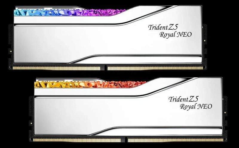G.SKILL Trident Z5 Royal Neo Series DDR5 RAM (AMD Expo) 32GB (2x16GB) 7200MT/s CL34-45-45-115 1.40V Desktop Computer Memory U-DIMM - Silver
