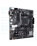 ASUS AMD A520M PRIME A520M-E (Ryzen AM4) Micro ATX Motherboard with M.2 support, 1 Gb Ethernet