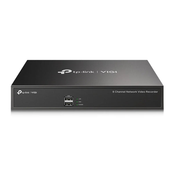 TP-Link VIGI NVR1008H 8 Channel Network Video Recorder, 24/7 Continuous Recording, Up To 10TB (HDD Not Included), 4 Ch Playback, Up To 5MP (1-Ch)