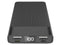 XiPin 10000mAh Dual USB Output Power Bank with LCD Display - Black