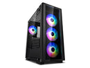 Deepcool MATREXX 50 ADD-RGB 4F LD Mid-Tower Case, Supports E-ATX MC, Tempered Glass, PSU Shroud, 4 Preinstalled ARGB Fans