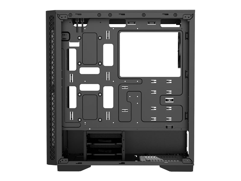 Deepcool MATREXX 50 ADD-RGB 4F LD Mid-Tower Case, Supports E-ATX MC, Tempered Glass, PSU Shroud, 4 Preinstalled ARGB Fans