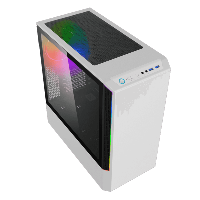 Gamemax Panda T802 White RGB Gaming Case