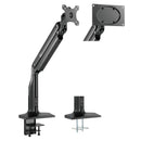 Brateck Single Monitor Select Gas Spring Aluminum Monitor Arm Fit Most 17"-43" Monitor Up to 18kg per screen VESA75x75/200x100/100x100