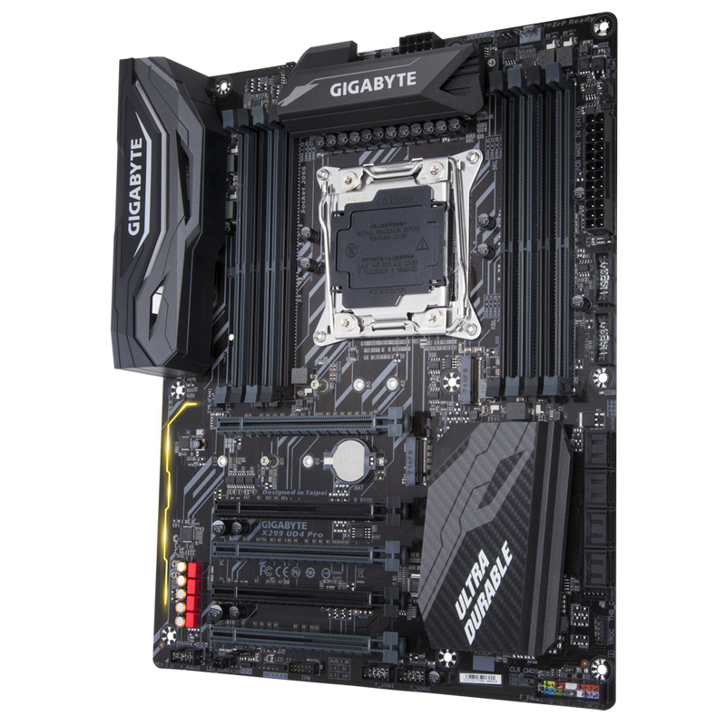 Gigabyte X299 UD4 PRO Ultra Durable ATX MB S2066 8xDDR4 5xPCIe 2xM.2 RAID Intel GbE LAN 8xSATA 6xUSB3.1 TB CF/SLI RGB ~GA-X299-AORUS-GAMING-3-PRO