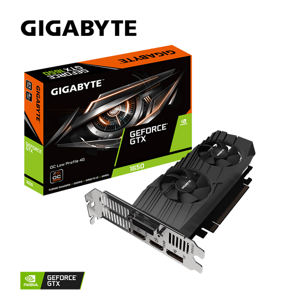 GIGABYTE GeForce GTX 1650 D6 OC Low Profile 4G